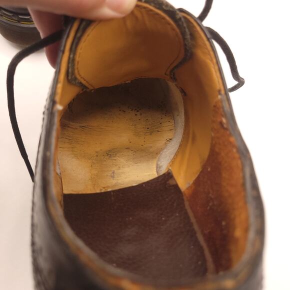 Dr. Martens 90s Vintage Brogue Platform Wingtip Steel Toe Black Womens Size 6 - Picture 9 of 11